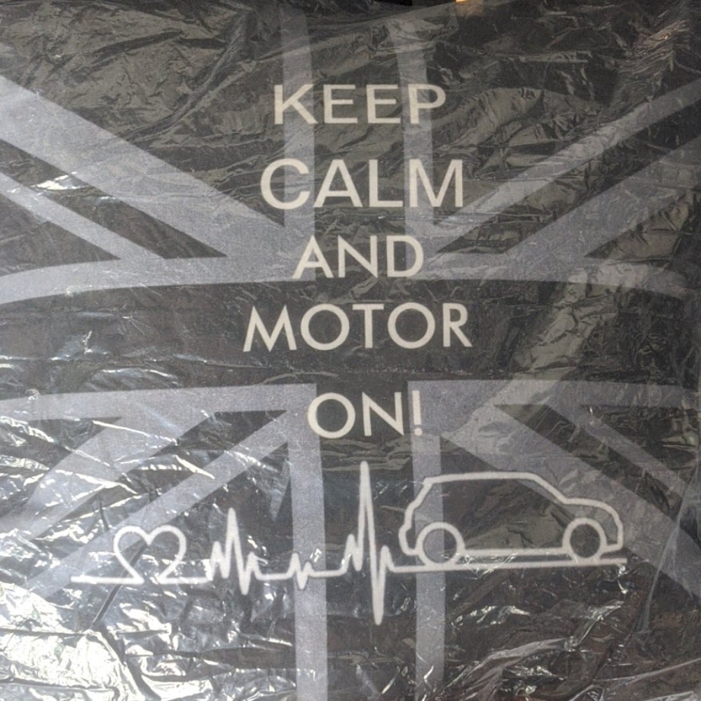 Custom toss pillow Mini Cooper Keep Calm British